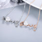 Letter "LOVE" Cultured Freshwater Pearl 925 Sterling Silver Necklace_SG