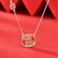 Red Agate Chinese Fa Cai (发财 ) Coin Necklace (925 Silver)_SG