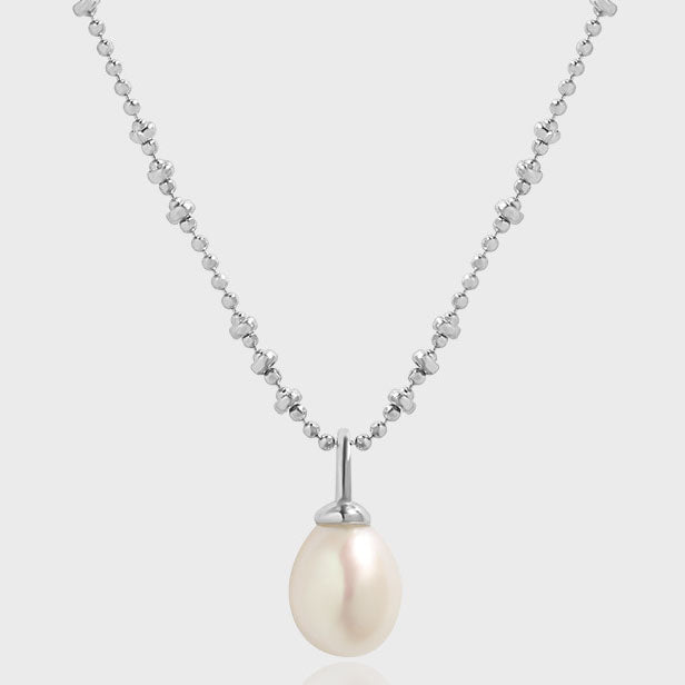 Single Freshwater Cultured Pearl Necklace (925 Silver)_SG