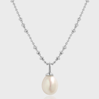 Single Freshwater Cultured Pearl Necklace (925 Silver)_SG