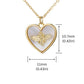 Mini "Bee in My Heart" Mother of Pearl Necklace (925 Silver)