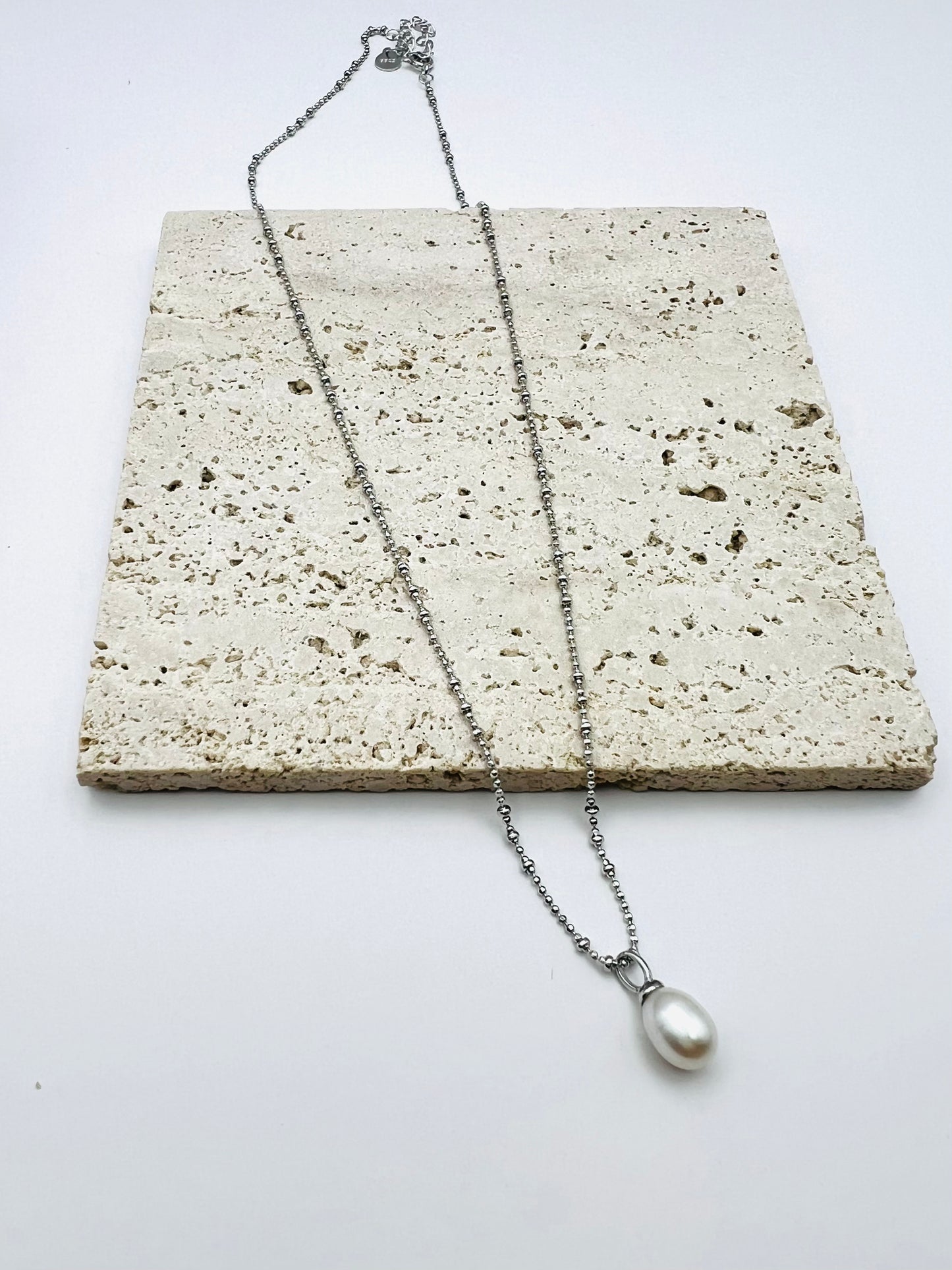 Single Freshwater Cultured Pearl Necklace (925 Silver)