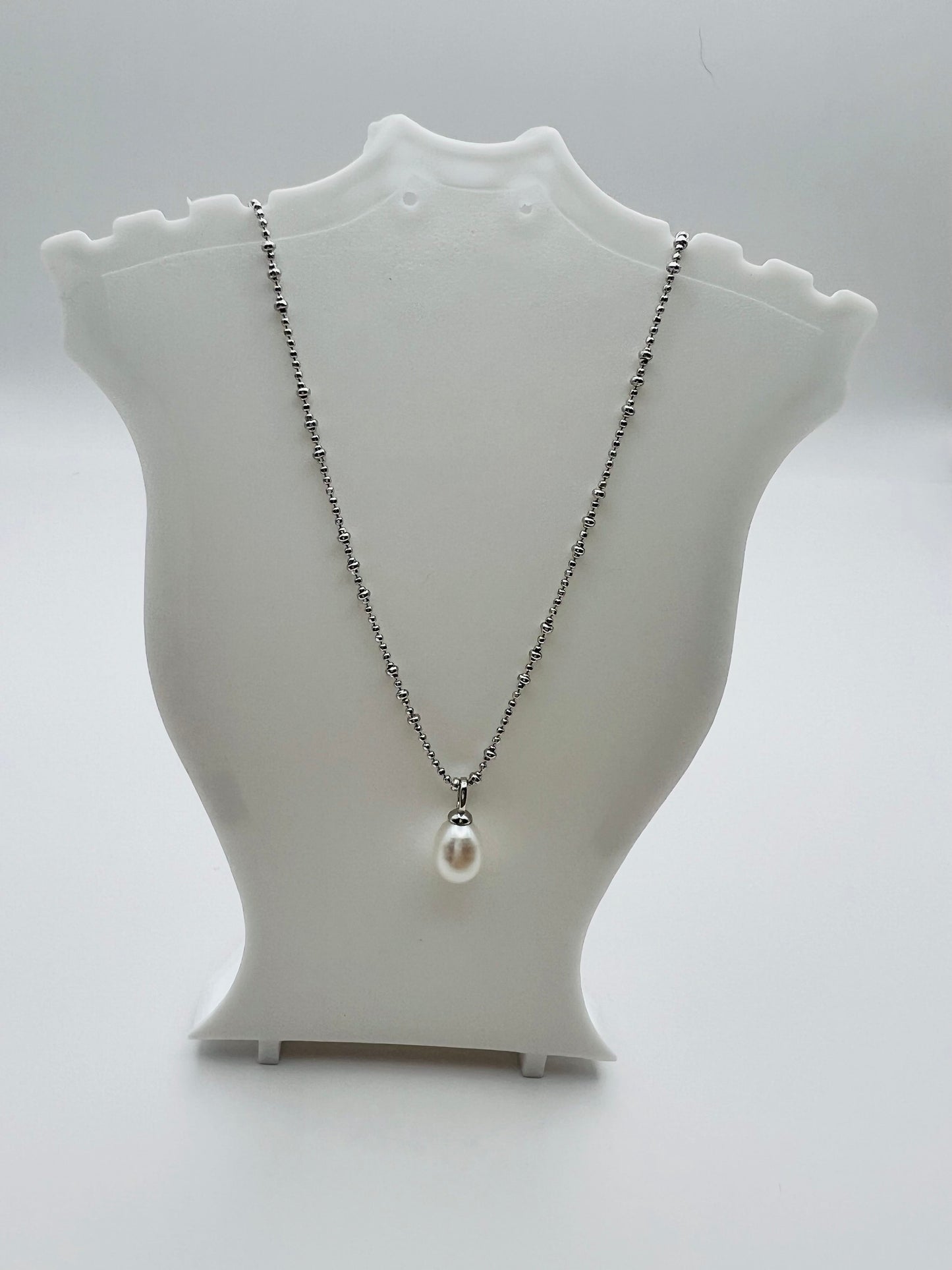 Single Freshwater Cultured Pearl Necklace (925 Silver)_SG