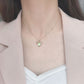 Cute bee moonstone 925 silver necklace