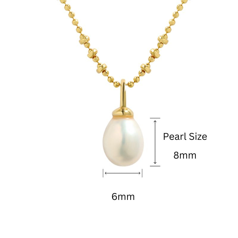 Single Freshwater Cultured Pearl Necklace (925 Silver)_SG