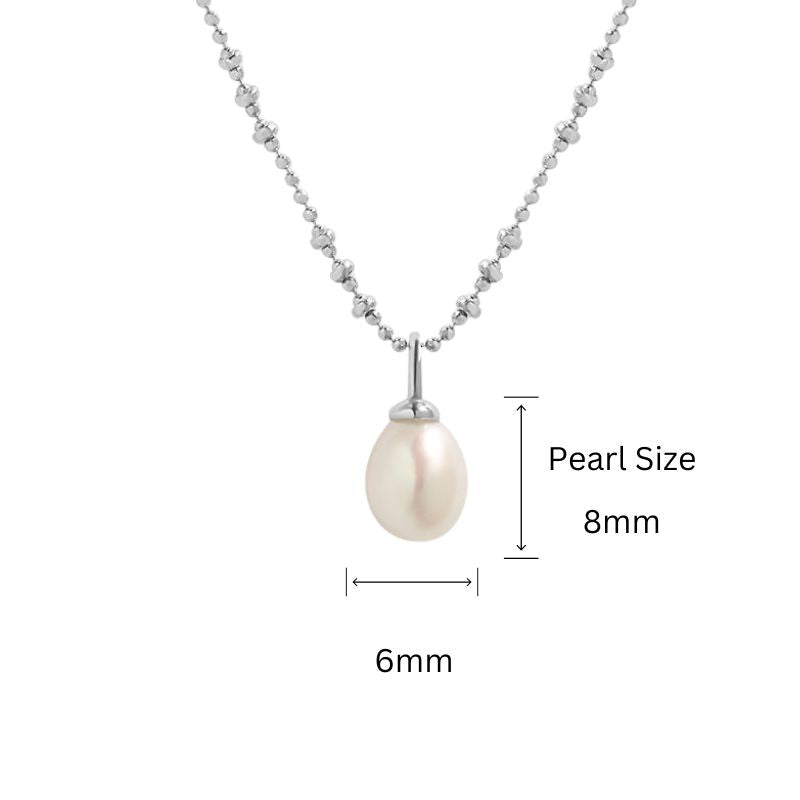 Single Freshwater Cultured Pearl Necklace (925 Silver)_SG