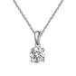 Solitaire CZ Birthstone Necklace (925 Silver)