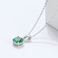 Solitaire CZ Birthstone Necklace (925 Silver)